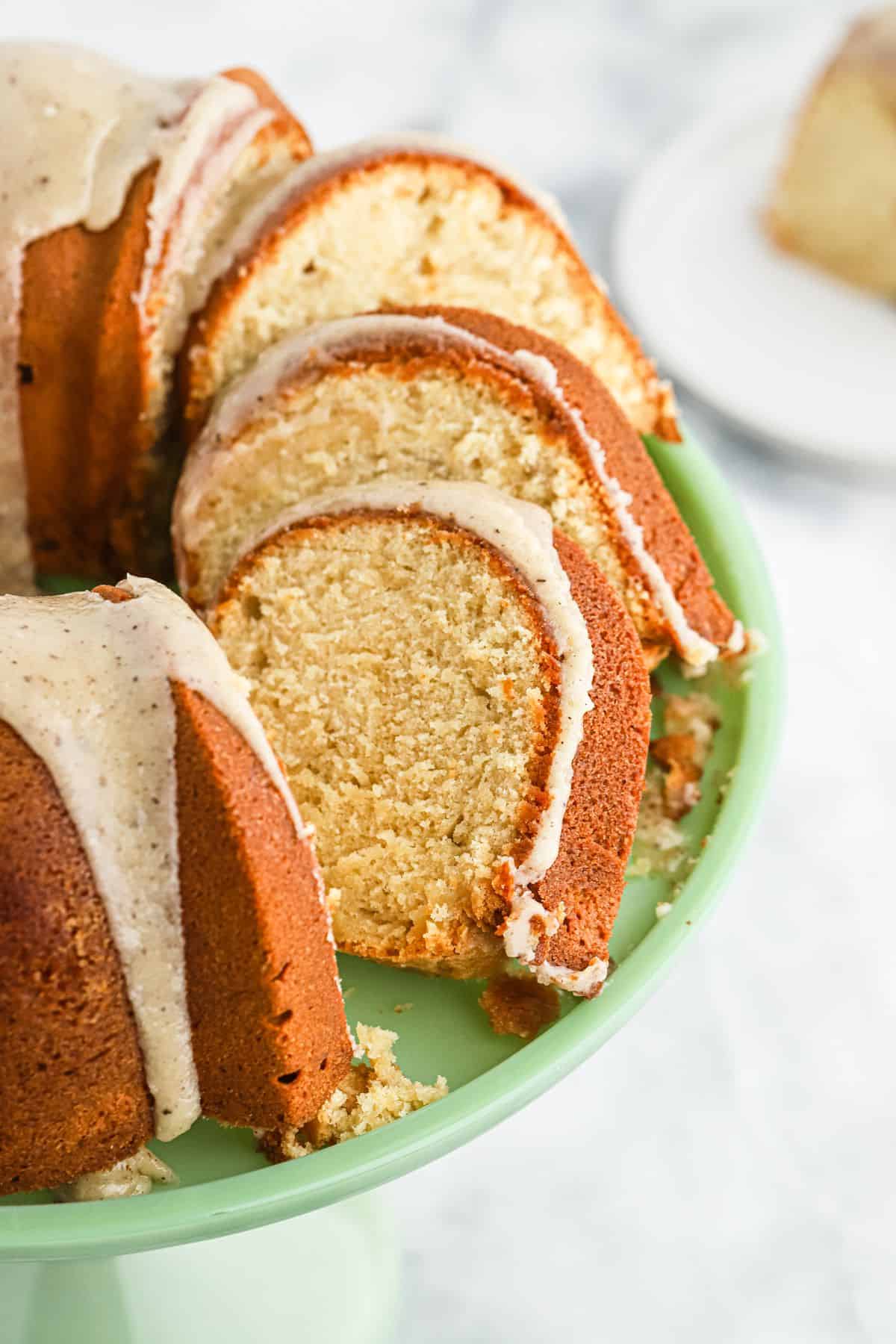 Indulge in Cozy Fall Flavors: Brown Sugar Pound Cake with Glaze